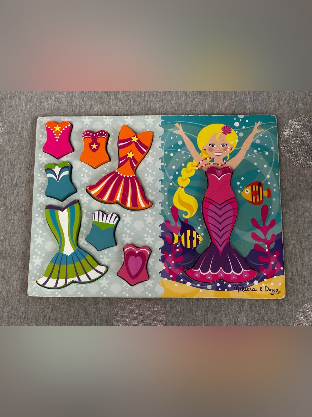 5 for $15! Melissa & Doug Dress-Up Mermaid Chunky Puzzle